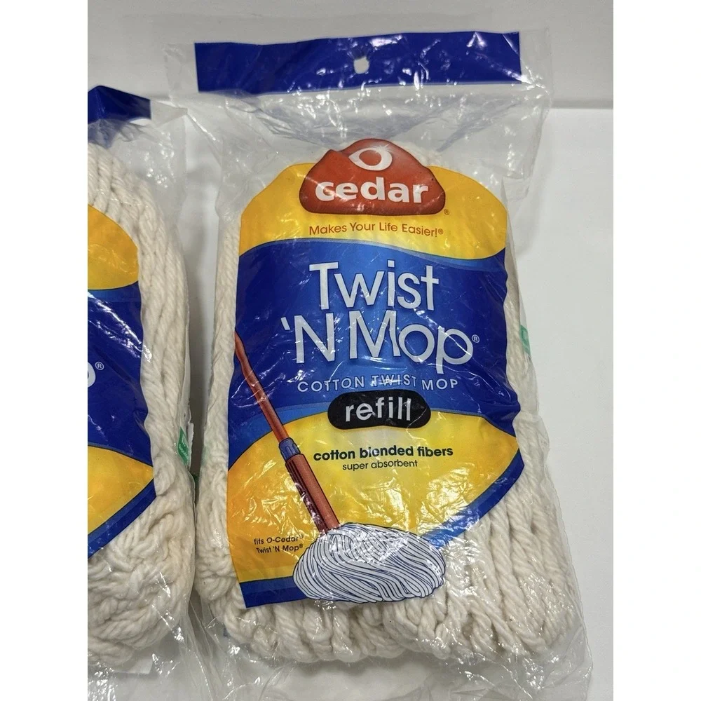 O'Cedar Twist 'N Mop Refill Head attachments 2 Count New